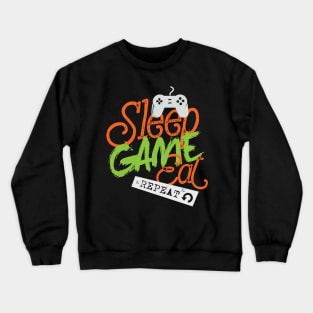 Eat Sleep Game Repeat Crewneck Sweatshirt